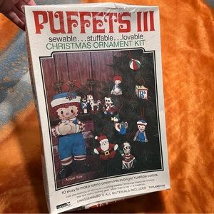 Vintage Puffets III Sewable stuffable Christmas ornament kit new toyland